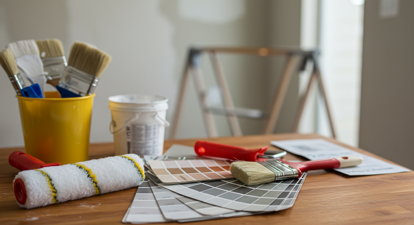 Professional Painter at Work