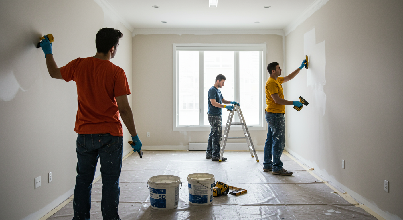 Professional Painters at Work
