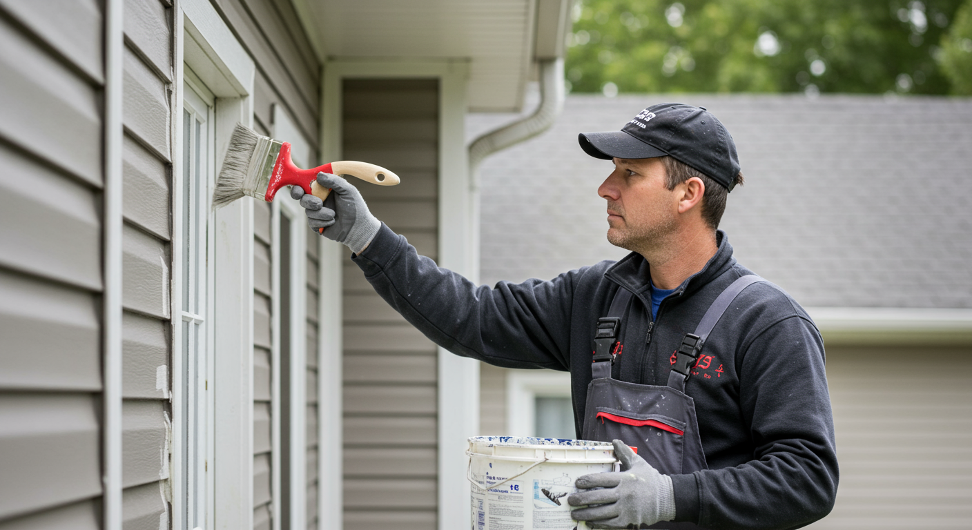 Professional painter at work in Whittier, CA